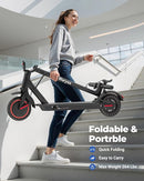 Electric Scooter, 500W Powerful Motor, 19-31 Miles Range, 10" Tires, 22Mph Max Speed, Commuting Electric Scooter with Cruise Control, Foldable E-Scooter with Dual Braking System for Adults and Teens by TinyTreasures Baby Boutique