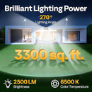 VIVOHOME Linkable Solar Flood Lights Outdoor, 2 Adjustable Motion Sensors Security Lights with 3 Heads, 2500LM, IP65 Waterproof, Solar Powered for Outside, Yard, Porch, Patio, 3 Pack by GreenHaven Gardens