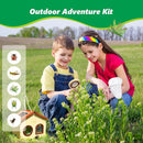 Kids Bug Catching Kit, 6-in-1 Nature Discovery Kit with Breathable Wooden Critter Habitat House, 15 Insert Cards, Magnifying Glass, Butterfly Net, Summer Outside Toys, Gift for Boys & Girls by TinyTreasures Baby Boutique