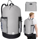 BALEINE 150L Laundry Bag Backpack, 900D Oxford Fabric Large Travel Laundry Bags with Shoulder Straps and 2 Mesh Pockets for College Dorm, Apartment, Laundromat (Grey, 150L) by TinyTreasures Baby Boutique