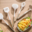 OOU Silicone Kitchen Cooking Utensils Set, 446°F Heat Resistant Kitchen Tool Set with Magnetic Wall Mounted Holder, 6 pcs Spatula Set with Stainless Steel Handle, Dishwasher Safe by CozyNest Decor