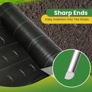 Landscape Staples 8 Inch 120 Pack, Garden Stakes Galvanized Garden Staples 11 Gauge, Plant Cover Stakes for Lawn Weed Barrier by CozyNest Decor