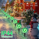 Ultimate Unicorn Christmas Pathway Lights, Green Peppermint LED Lollipop Lights for Outdoor Decoration, With Stakes for Yard, Sidewalk, Garden, Rooftop by GreenHaven Gardens