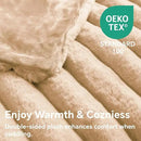 BEDELITE Faux Fur Throw Blanket for Couch, Soft and Cozy Luxurious 3D Striped Fluffy Blanket, 770GSM Thick Warm Plush Fuzzy Faux Rabbit Fur Blanket for Women Gift (Brown, 60"x 80") by CozyNest Decor
