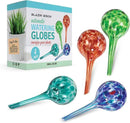 Blazin Indoor Plant Watering Globes | Automatic Self Water Bulbs | Aqua Water Globe | Decorative Hand-Blown Glass | 4pc Deluxe Set (4, Small) by GreenHaven Gardens