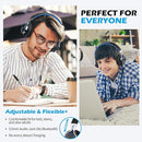 AILIHEN C8 Headphones Wired, On-Ear Kids Headphones with Microphone and Volume Control Foldable Corded Stereo 3.5mm Headset for School Teens Smartphones Chromebook Laptop Tablets Travel (Black Blue) by TinyTreasures Baby Boutique