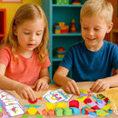 LovesTown 209 PCS Shapes Wooden Pattern Blocks for Kids,Geometric with Activity Cards and Storage Bag, Educational Tangram Puzzles,Great Learning Gift from Parents or Teachers by TinyTreasures Baby Boutique