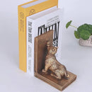 Book Ends for Shelves to Hold Books Heavy Duty,Decorative Bookend for Bookshelf Décor,Cute Animal Cat Book Stopper Cat Statues for Home, Office Desk Decoration,1pair by CozyNest Decor