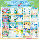 4Pcs Summer Paint by Sticker Books for Kids Ages 4-8 Hello Summer Sticker by Number Books Activity Book for Kids Age 3-5 Puzzle Book Craft Art Toddler Gift with Crab Flamingo Sand Castle 32 Pictures by TinyTreasures Baby Boutique