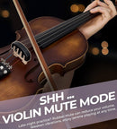 Vangoa Violin 4/4 Full Size Set, Varnish Fiddle Solid Wood for Professional Adults Senior Intermediate Beginners Student Starter Acoustic Violins Kit Outfit with Ebony Fitted, Hard Case, Right Handed by TinyTreasures Baby Boutique