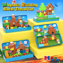 Magnetic Blocks Travel Toys with Portable Metal Tin - STEM Magnet Building Blocks Toddler Kids Toys for 3 4 5 6 7 8 Year Old Boys & Girls Xmas Birthday Gifts Classroom Must Haves Decor by TinyTreasures Baby Boutique