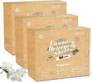 Poesie Laundry Detergent Sheets Magnolia Scent 3 Pack 480 Strips Liquid Less Effective Cleaning Zero Waste for All Washing Machine Traveling Dorm Life Save Space by CozyNest Decor