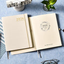 2026 Planner - JAN 2026 - DEC 2026, Planner 2026, Weekly and Monthly Planners, Leather Cover Planners with Thick Paper, Back Pocket with Notes Pages, Seashell Gold (8.5" x 11") by TinyTreasures Baby Boutique