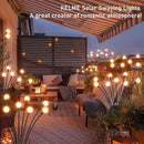 8 Pack Solar Garden Lights, KELME 64 LED Upgraded Firefly Garden Lights Solar Outdoor, Bright High Flexible Swaying Outdoor Solar Lights for Outside Yard Garden Christmas Decorations Gifts, Warm White by GreenHaven Gardens