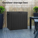 30 Gallon Deck Box Large Outdoor Storage for Patio Furniture,Outdoor Cushions,Garden Tools and Pool Supplies,Waterproof,Resin,Lockable(Black) by CozyNest Decor