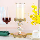 Candle Holder, Pillar Candle Holders, Crystal Candlesticks Holder for Wedding, Parties, Events, Chirstmas,Home Decor, Table Centerpieces CH028D (M) by CozyNest Decor