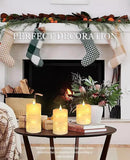 Flameless Candles With Remote, Battery Operated Candles LED Candles with string lights Flickering Candles with Timer, 4‘’ 5‘’ 6‘’ Candle For Seasonal and Festival Celebration’s Candles set of 3 by CozyNest Decor