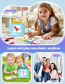 Talking Flash Cards for Toddlers, 224 Sight Words English Learning Flashcards for Kids, Autism Pocket Speech Therapy Toys, Birthday Gifts for Boys Girls by TinyTreasures Baby Boutique