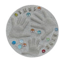 Large DIY Stepping Stone Kit, Handprint Stepping Stone, Mother's Day Gift, Footprint Stepping Stone (12 inch) by TinyTreasures Baby Boutique
