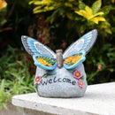 Yiosax-Garden Statue Butterfly Decor-Solar Outdoor Butterfly Light-Butterfly Figurine Decoration for Patio,Balcony,Yard,Lawn Ornament Garden Gift Women Mom by GreenHaven Gardens