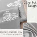 Vangao Kids Curtains Grey Blackout Dinosaur Curtains for Boys Kids Nursery Girls Room Silver Dino Foil Print Thermal Insulated Drapes Grommet Top Window Treatments 84 Inches Length 2 Panels by TinyTreasures Baby Boutique