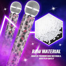 Sanwuta Fake Microphone Prop Sparkly Bling Rhinestones Plastic Play Microphone Pretend Glitter Bedazzled Mic for Cosplay Party Costume(Pink Leopard) by TinyTreasures Baby Boutique