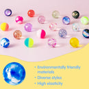 JOYIN 24 PCS Multistyle Bouncy Balls, 6 Styles 32mm Assorted Bouncy Balls Bulk with Storage Bag, Bounce Toys for Kids Party Favors Birthdays Gifts Goodie Bags Stuffers Carnival Prizes by TinyTreasures Baby Boutique