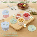 Silicone Baby Food Containers with Date-Tracking Lids, 6-Pack Reusable Snack Containers Food Storage Jars for Infants, Microwave, Dishwasher & Freezer Safe, 3 Sizes by TinyTreasures Baby Boutique