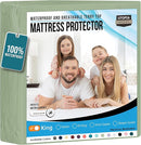 Utopia Bedding Waterproof Mattress Protector King Size, Premium Terry Mattress Cover 200 GSM, Breathable, Fitted Style with Stretchable Pockets (Sage) by TinyTreasures Baby Boutique