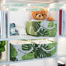 Storage Cubes, Storage Bins Baskets for Organizing 6 Pack for Organizing Toys, Clothes, Closet Baskets with Rope Handles for Nursery Home(White and Green,12"L×8"W×5"H) by TinyTreasures Baby Boutique