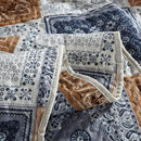 NEWLAKE Quilt Bedspread Sets-Color Block Pattern Reversible Coverlet Set,King Size by CozyNest Decor
