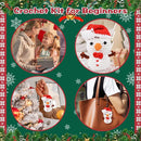 Christmas Snowman Crochet Kit for Beginners, Crochet Starter Kit for Kids Adults, Learn to Crochet w/Step-by-Step Video Tutorials, Pre-Started Yarn, Hook, DIY Amigurumi Craft Gifts for Christmas Décor by TinyTreasures Baby Boutique