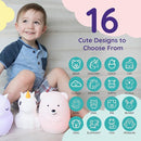 Lumipets Remote Control Silicone Night Light for Kids - Bear Design with 9 Soft Colors & Sleep Timer - Rechargeable, Battery-Operated Lamp for Bedroom | Baby Nursery, Toddler, Girls, Boys by TinyTreasures Baby Boutique