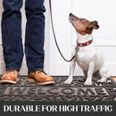 Yimobra Welcome Mat Outdoor, 36x24 Waterproof Door Mat Outside Entrance, All-Weather Non Slip Front Door Mat, Low-Profile Entryway Mat Indoor, Porch and Patio, Brown by CozyNest Decor
