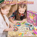 klmars Unicorn Themed Wooden Painting Kit-Glow in The Dark-Arts & Crafts Gifts for Kids Girls Ages 5-12-Wood Slice Craft Activities Kits -Unicorn Art Toys for Kids Christmas Gifts by TinyTreasures Baby Boutique