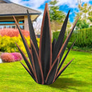 Large Tequila Rustic Sculpture, Rustic Metal Agave Plants for Outdoor Patio Yard, Home Decor Hand Painted Metal Agave Garden Yard Statue, Outdoor Lawn Ornaments Yard Stakes (Black -L) by GreenHaven Gardens