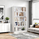 Bookshelf, Open Modern Bookshelf, 5 Shelf Bookcase with Freestanding Display Storage, Wooden Book Shelf for Bedroom, Living Room, Dinning Room, Office, 60 Inch, White by CozyNest Decor