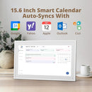 Digital Calendar 15.6" Chore Chart – 1080P Full HD Interactive Touchscreen, Smart Family Planner, Hearth Display Digital Wall & Desk Mountable for Seamless Scheduling by TinyTreasures Baby Boutique