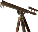 Antique Brass Telescope Marine Navy Adjustable Floor Standing Brass Telescope Maritime Ship Instrument Functional Clear Vision Instrument Nautical Home Decor by TinyTreasures Baby Boutique