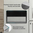 Black Magnetic Basket - Refrigerator Spice Rack & File Holder Locker Organizer - Wire Mesh Magnetic Shelf for Kitchen Storage by CozyNest Decor