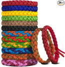 Mosquito Repellent Bracelets, DEET-Free, Individually Wrapped PU Leather Insect & Bug Repellent Wrist Bands (Pack of 24) by TinyTreasures Baby Boutique