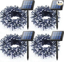 Voolex 4-Pack Solar Christmas String Lights Outdoor - 100LED 33FT Solar Powered LED String Light Waterproof with 8 Modes for Garden, Fence, Holiday, Party, Balcony, Xmas Decorations Cold White by GreenHaven Gardens