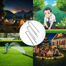 Galvanized Landscape Staples, 100 Pack 6 Inches Garden Lawn Stakes 11 Gauge U-Shaped Yard Turf Fabric Sod Pins for Weed Barrier Christmas Decorations Ground Cover Fabric by GreenHaven Gardens