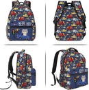 Cartoon Car Animal Backpack For Kids School Boys Girls, Bear & Traffic Light Design, Lightweight Waterproof Ergonomic Backpack For Age 3-5 5-7 7-9 9-12 School Book Bag Daypack Outdoor Play by TinyTreasures Baby Boutique