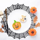 Sfcddtlg 6 Pcs Halloween Spider Web Placemats, 15" Heat Insulation Halloween Placemats Spider Web Table Mats, Hollow Out Spiderweb Coasters Placemat for Dining Table Party Decoration by CozyNest Decor
