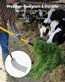 VEVOR Garden Fork, 5-Tine Gardening Pitchfork with Fiberglass Handle, 57 in Heavy Duty Digging Fork with Y Grip, Forged Steel Spading Fork for Hay Potato Composting Transplanting Aeration by GreenHaven Gardens