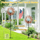 LimeHill Metal Wind Spinner for Garden and Yard - Kinetic Wind Spinners Outdoor Large (24 x 84 inches) by CozyNest Decor