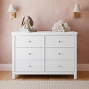 Graco Sasha 6 Drawer Dresser (White) – GREENGUARD Gold Certified, Wood Storage for Nursery or Kids’ Room, Safe Interlocking Drawer System & Easy Assembly with Pre-Installed Tracks by TinyTreasures Baby Boutique