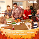 sancua Fall Tablecloth Rectangular for 6 Foot Tables - 60 x 102 Inch - Stain and Wrinkle Resistant Rectangle Table Cloth, Fabric Thanksgiving Table Cover for Dining Tables, Buffet Parties, Bronze by CozyNest Decor