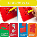 Picasso Toys Magnetic Drawing Board 12x10 inch Large 748 Bead Magnet Tablet Pad Erasable Reusable Writing Playboard STEM Toys Educational Playset Open-Ended Learning Kit Child Brain Development PTB01 by TinyTreasures Baby Boutique